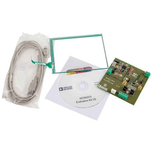 EVAL-AD7843EBZ Analog Devices Inc.  Cartes d'évaluation - Convertisseurs analogique-numérique (CAN)